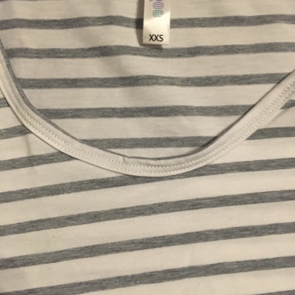 XXS striped white and grey Classic Tee - Picture 2 of 3